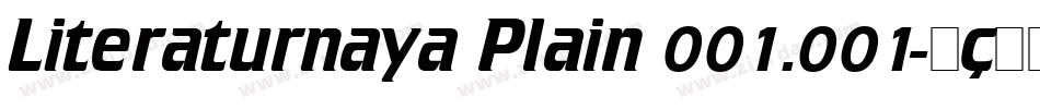 Literaturnaya Plain 001.001字体转换